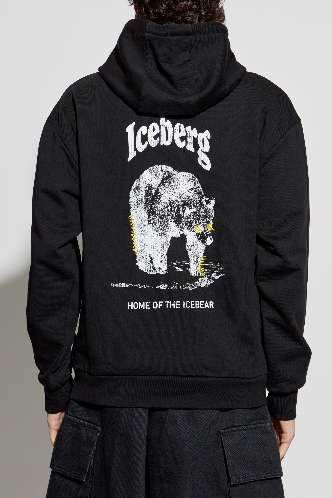 パーカー・フーディ ICE B ICEBERG Men Hoodies E60A 63349000 Black Hoodies and Crew Neck Sweatshirts for Men | ICEBERG
